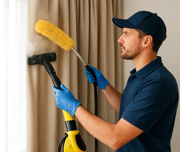 Trusted drapes cleaning technician Matty Curtain Cleaning mannerim-vic QLD